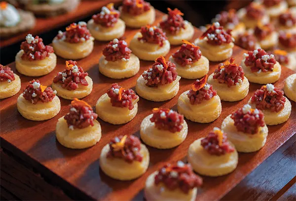 Carefully crafted canapé